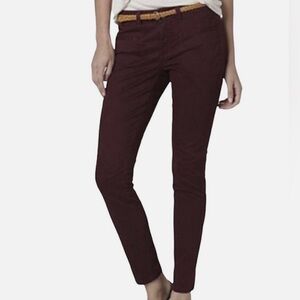 Anthropologie Wine Slim Fit Pants